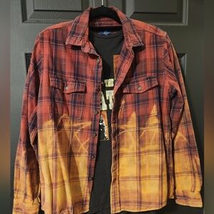 Vintage  bleached ' one of a kind' artisan made shirt